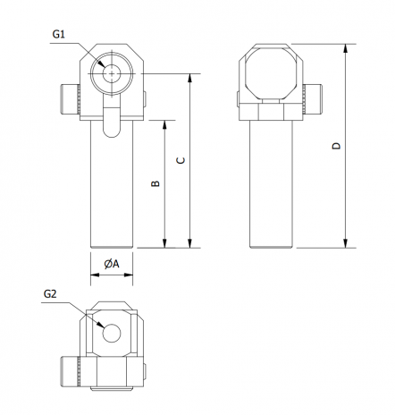 Braço de Cotovelo para Ventosas