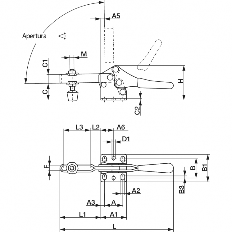 DESTACO N8365 GRAMPO RÁPIDO HORIZONTAL