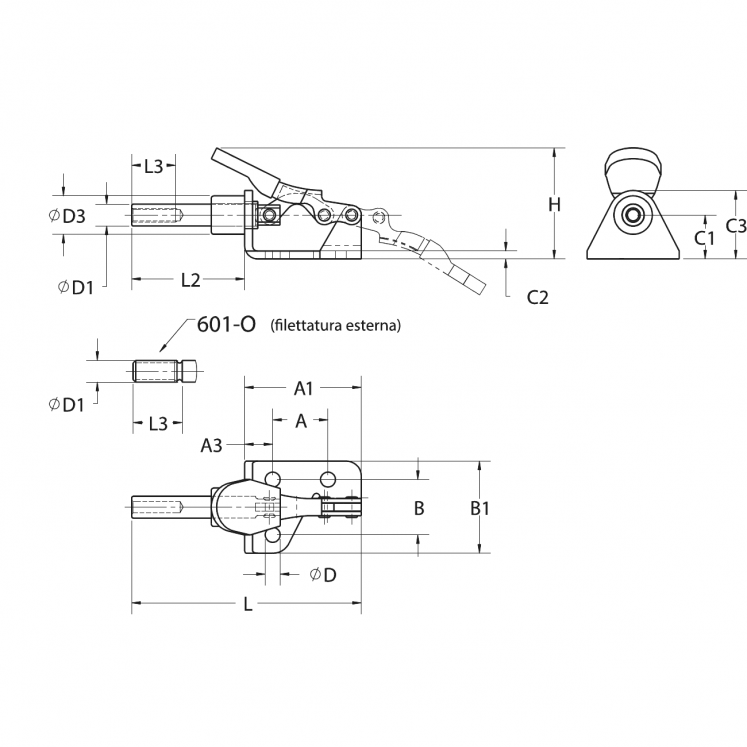 DESTACO N8368 GRAMPO RÁPIDO DE EMPURRAR