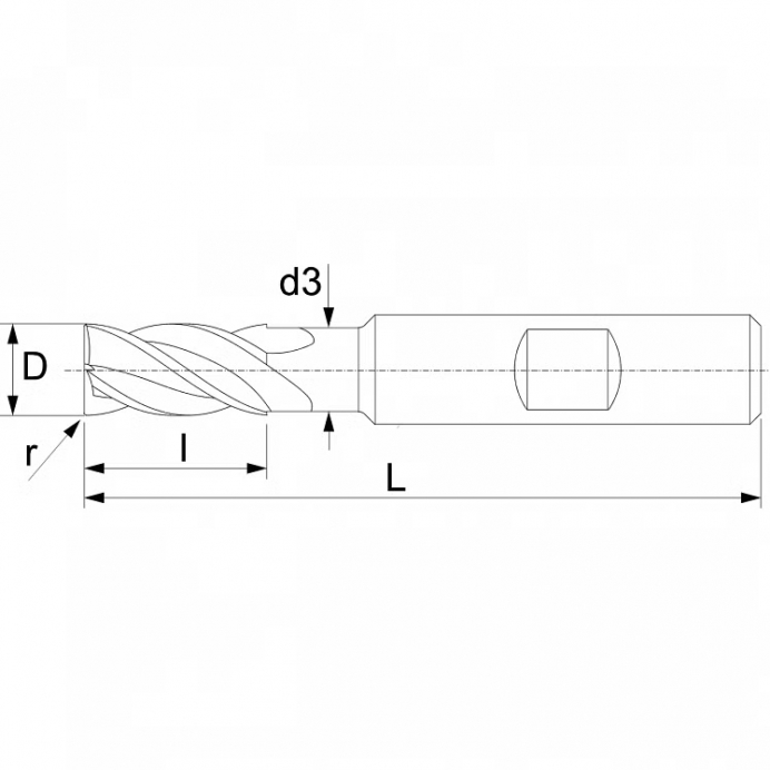 KERFLOG FRESA DE TOPO COM RAIO DE CANTO DE PASSO VARIÁVEL E QUEBRA-CAVACOS Z5