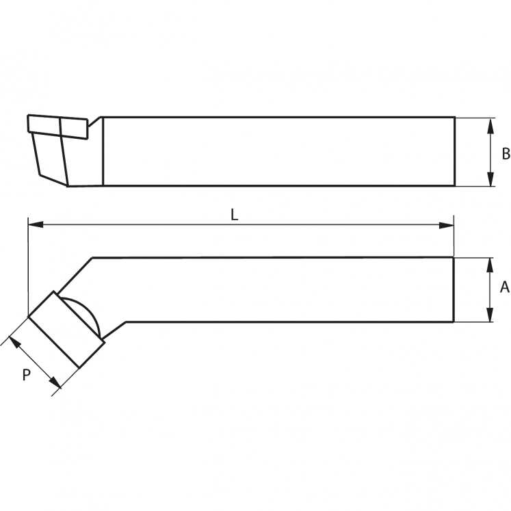 KERFOLG FERRAMENTA EMPASTILHADA TORNEAMENTO EXTERNA ISO 2