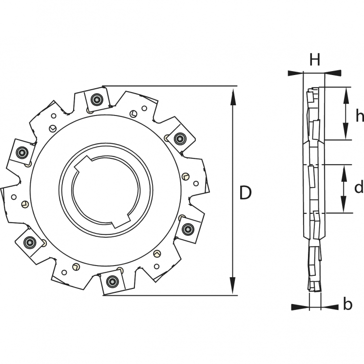 KERFOLG FRESAS DE DISCO PARA CORTE E ENTALHE