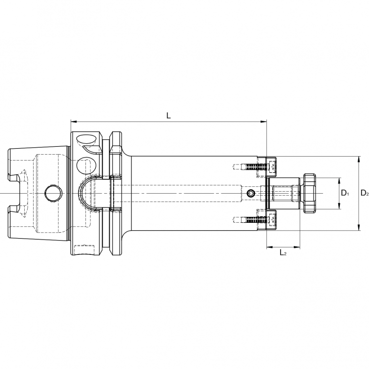 PORTA FRESAS DE ARRASTE FIXO DIN 69893 HSK A  EROGLU C2082
