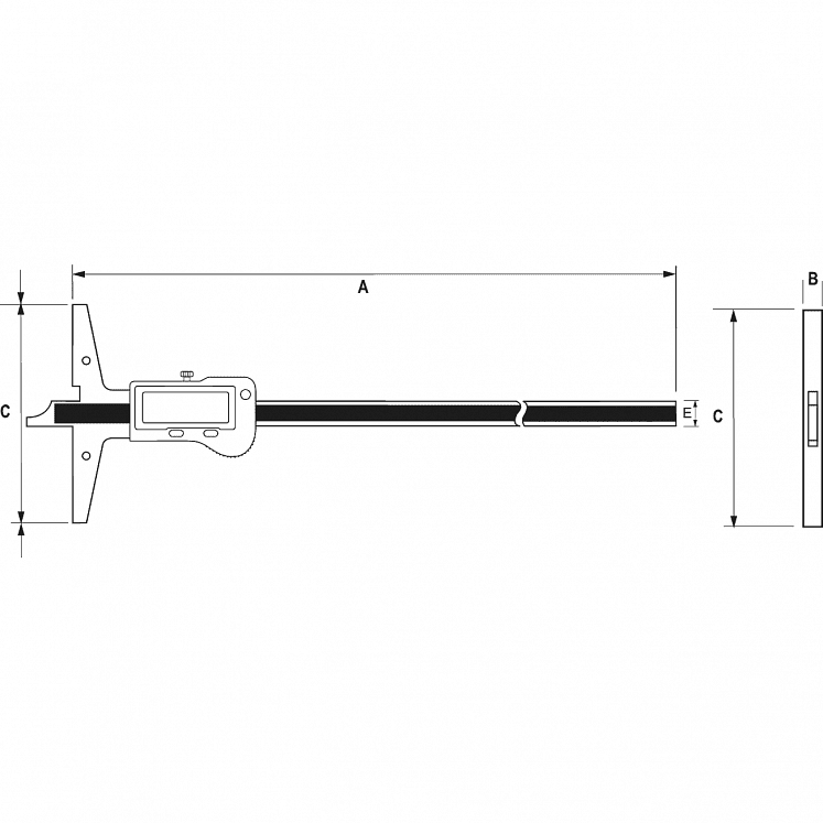 Paquímetros Profundidades Digitais IP67