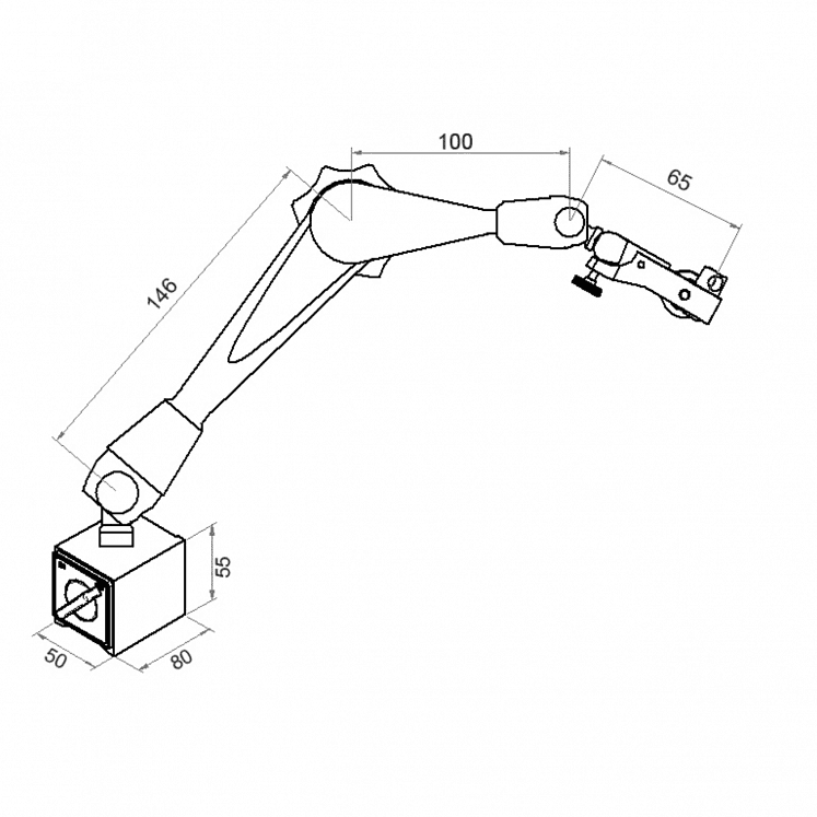 ALPA CD016 BASE MAGNÉTICA DE COMPARADORES DE RÓTULA