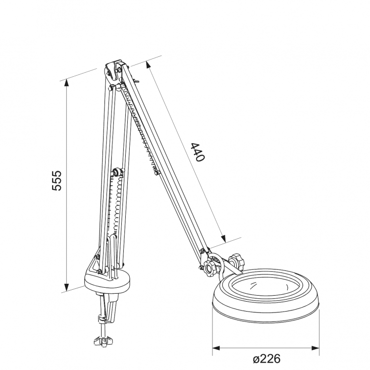 LUPA DE FLUORESCêNCIA LED LA920 D7249