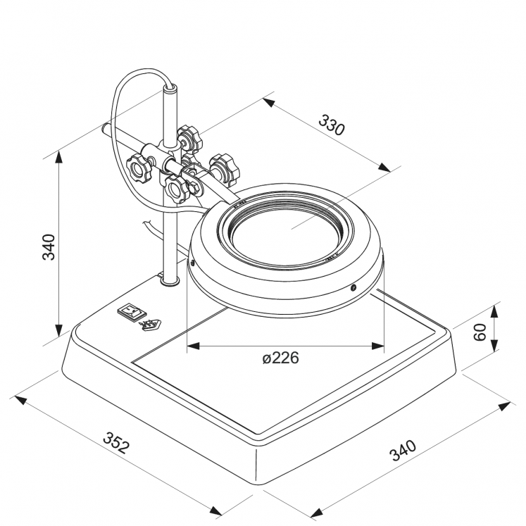 LUPA DE FLUORESCêNCIA LED LA920 D7249