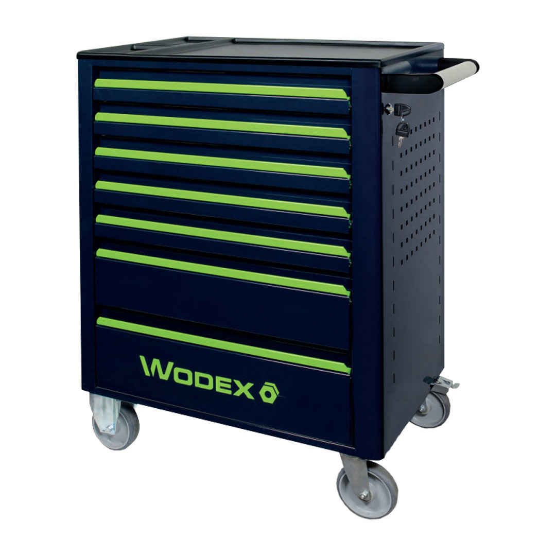 WODEX CARRO FERRAMENTAS C/ TAMPO ABS WX9410/B7, 7 GAVETAS