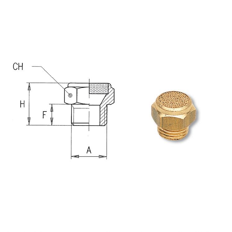 AIGNEP 7010 L5410 SILENCIADOR EM LATãO