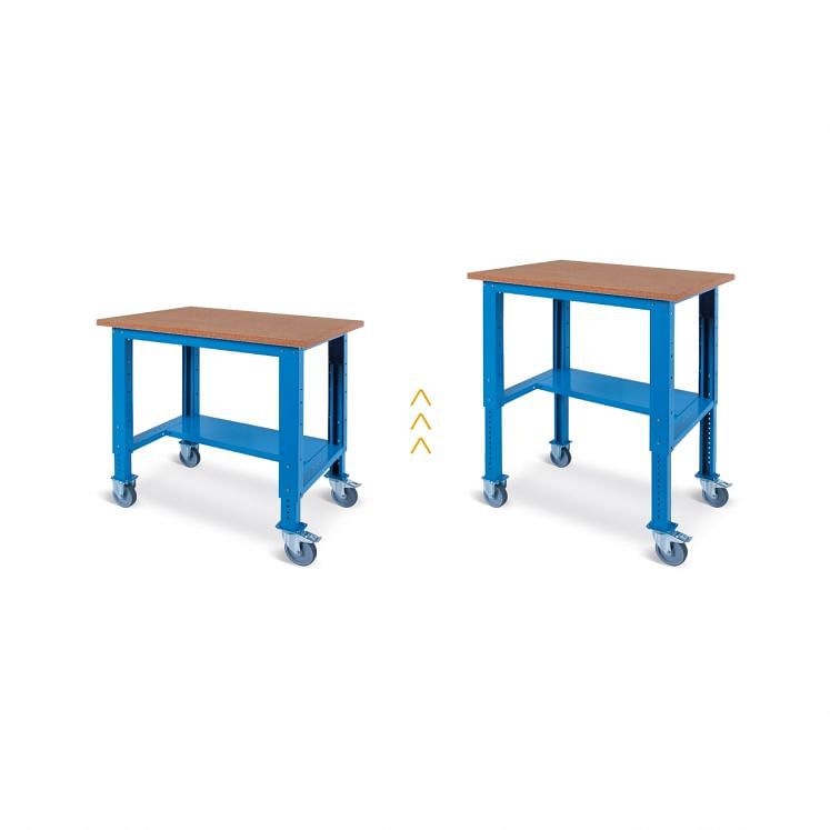 BANCADA DE TRABALHO AJUSTÁVEL DE MADEIRA