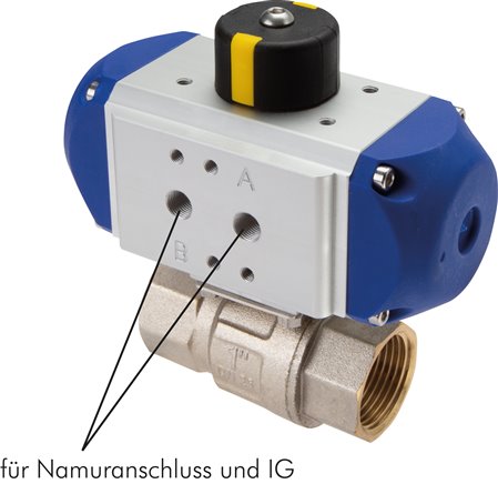 VáLVULAS DE ESFERA PARA áGUA POTáVEL COM ATUADOR PNEUMáTICO DE MEIA VOLTA, ATé 40 BAR