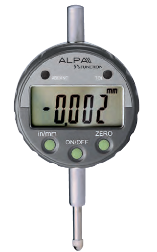 Alpa - Comparador Digital 5 Funções Resolução 0,01mm