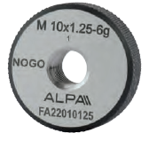Alpa - Calibres Roscados Não Passa Métrico de Passo Fino (MF)