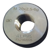 Alpa - Calibres Roscados Passa Métrico de Passo Grosso (M)