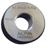 Alpa - Calibres Roscados  Não Passa Métrico de Passo Grosso (M)