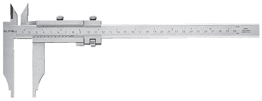 Alpa - Paquímetro de Nónio com Pontos Interiores