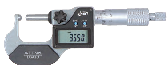Alpa - Micrómetro p/Faces Esféricas Digital IP65