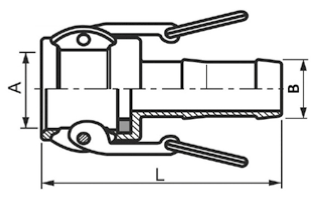 ACOPLAMENTO DE ALAVANCA TIPO C