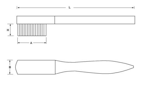 ESCOVAS MANUAIS, LATãO