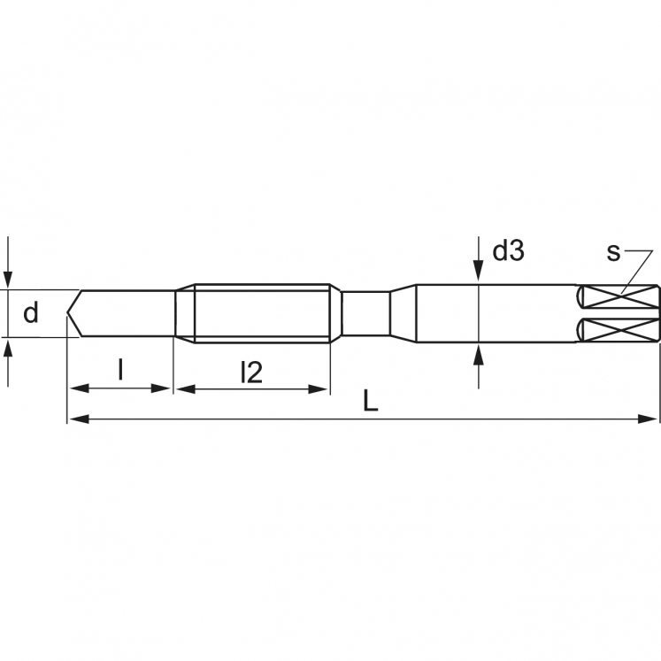 BROCA DE ROSCAR HSS NDF WRK A2840