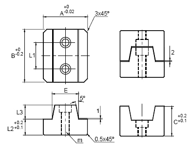 Bloco Trav. Rectangular