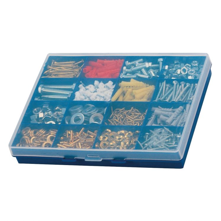 CAIXA PARA PEÇAS PEQUENAS COM 16 COMPARTIMENTOS TERRYMIX F1