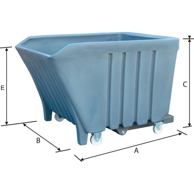 Carro do lixo polietileno P4515