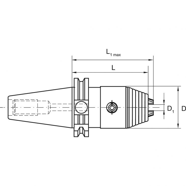 CONE DE APERTO RáPIDO PARA BROCAS DIN 69871 SK A KEFOLG C0141
