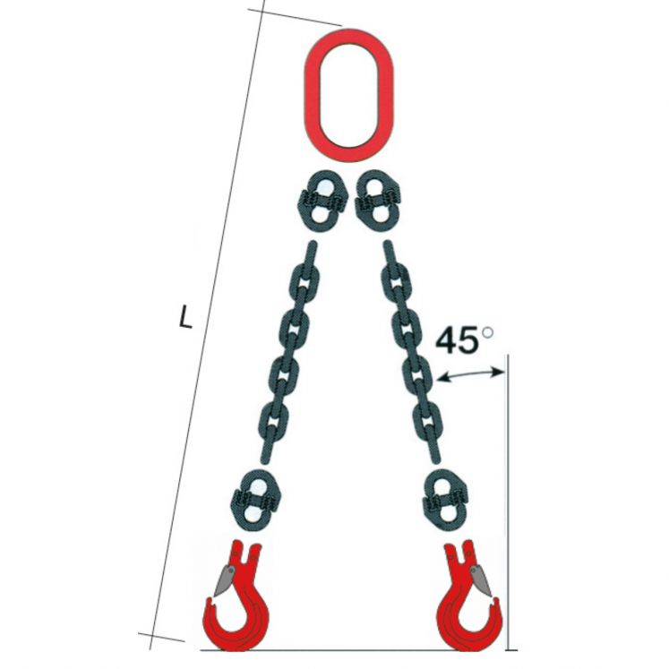 B-HANDLING M7445 CORRENTE DE ELEVAÇÃO DUPLA