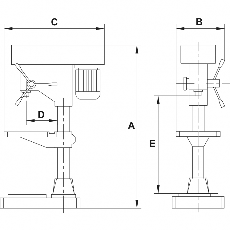 PECK N0380 18 MÁQUINA DE FURAÇÃO COM MOTOR