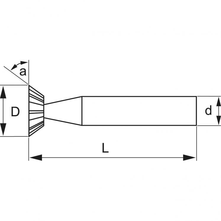 WRK A5420 45° FRESAS DE âNGULO HSSE