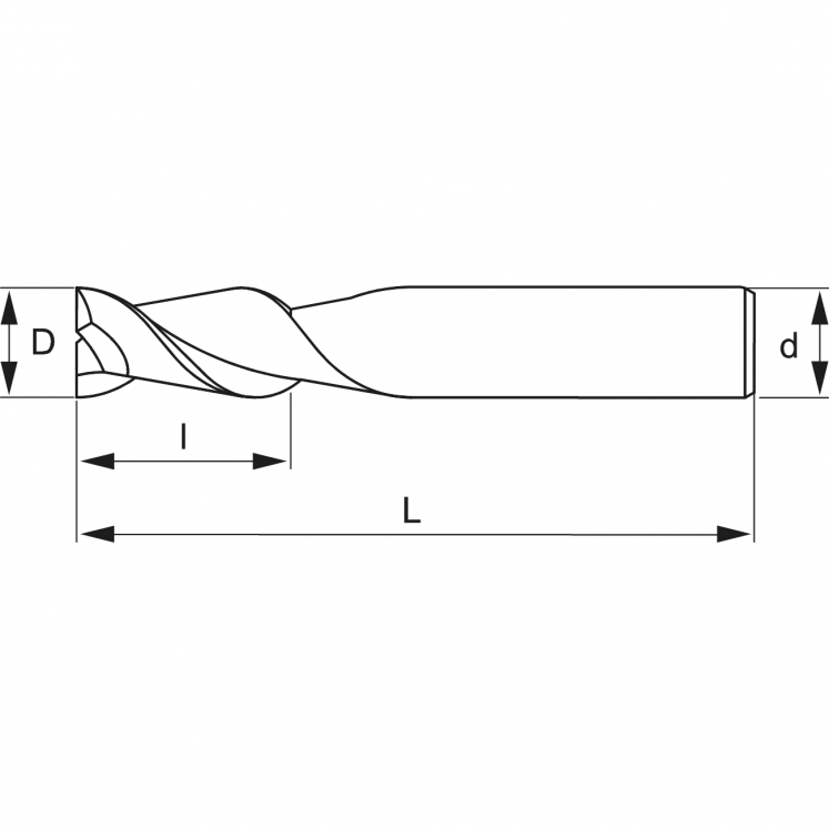 FRESA Z3 DESBASTE LIGAS DE ALUMíNIO HM KERFOLG A4615