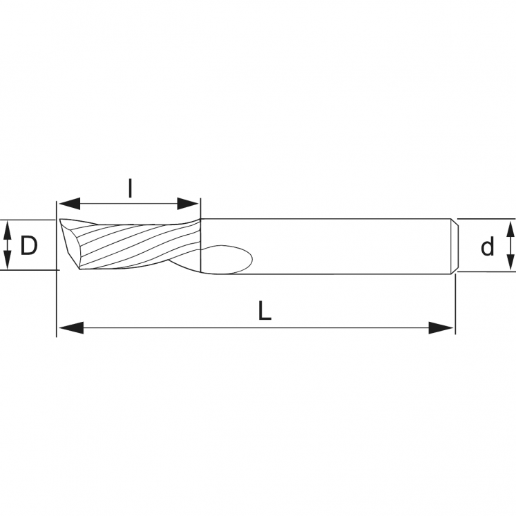 FRESA Z1 LIGAS DE ALUMíNIO HELIX à ESQUERDA HM KERFOLG A4711