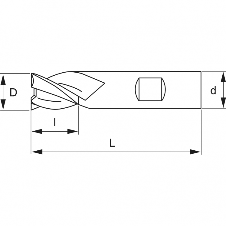 WRK A5115 DIN844A FRESAS PONTA CILINDRICA Z3 HSS CO8 MULTILAYER BASE TIAIN-TIN