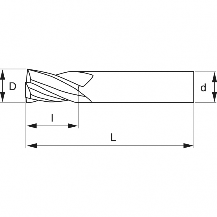 KERFOLG FRESA Z4 - HM MULTILAYER BASE TIAIN-TIN A4055