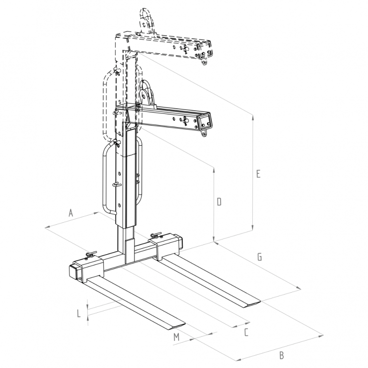 B-HANDLING M8150 GARFOS BALANCEAMENTO