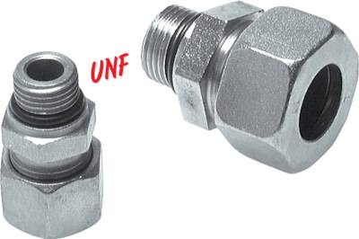 Conexão reta aparafusada, rosca UNF-UN