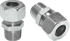Parafuso reto nas conexões, roscas G - roscas R