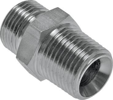 Conexões aparafusadas ORFS retas (rosca NPT), ORFS