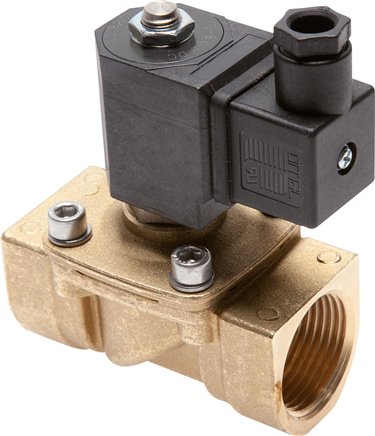Válvulas solenóides de 2 vias feitas de latão, operadas por piloto de força