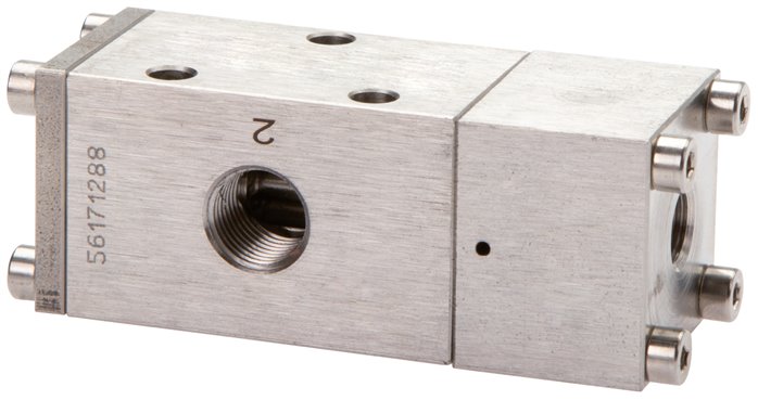 Válvulas pneumáticas de 3-2 vias e 5-2 vias feitas de aço inoxidável