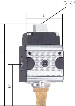 Válvulas pneumáticas de 3 vias - Multifix, até 14.000 l-min