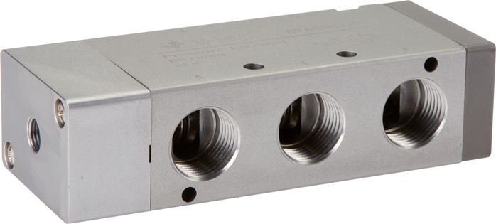 Válvulas pneumáticas 5-2-direcionais e 5-3-direcionais G 1-2", Modelo série RV40