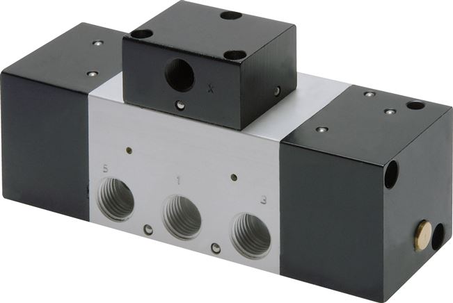 5-2 vias, válvula de redução binária, FLIP-FLOP