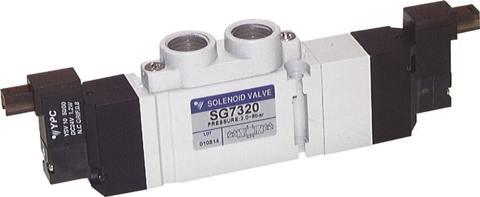 Válvulas solenóides de 5-3 vias G 1-4", Série SC400 (serão descontinuadas)