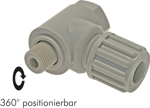 Conexões aparafusadas em ângulo (posicionamento)