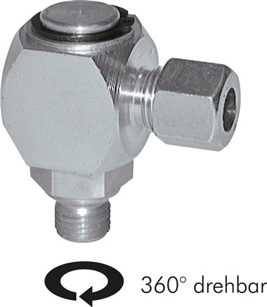 Ângulo articulações giratórias até 10 rpm, G-thread