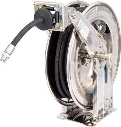 Carretel de mangueira automático para ar comprimido e água, PN 50