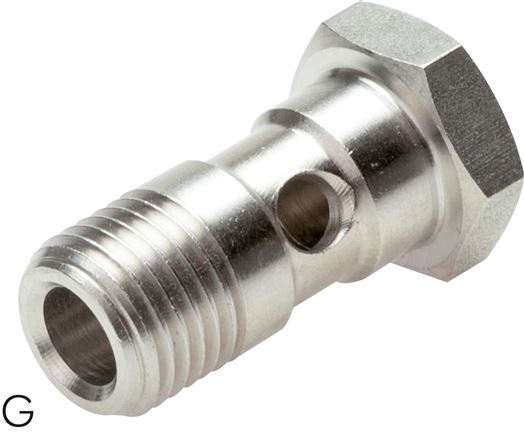 Parafusos Banjo para banjos IQS feitos de aço inoxidável, ES