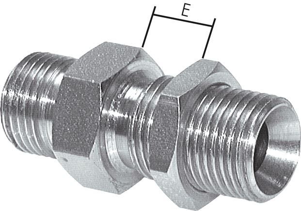 Niple do anteparo com rosca G (niple da mangueira cônica de 60º, externo), até 475 bar